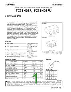 浏览型号TC7SH08F的Datasheet PDF文件第1页