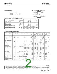 浏览型号TC7SH08F的Datasheet PDF文件第2页