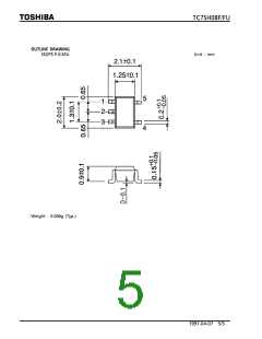 浏览型号TC7SH08F的Datasheet PDF文件第5页