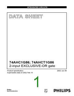 浏览型号74AHC1G86GW的Datasheet PDF文件第1页