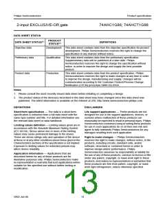 浏览型号74AHC1G86GW的Datasheet PDF文件第13页