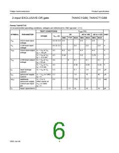 浏览型号74AHC1G86GW的Datasheet PDF文件第6页