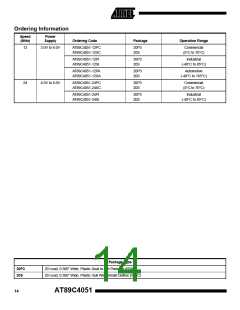 浏览型号89C4051的Datasheet PDF文件第14页
