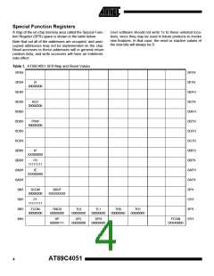 浏览型号89C4051的Datasheet PDF文件第4页