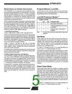 浏览型号89C4051的Datasheet PDF文件第5页