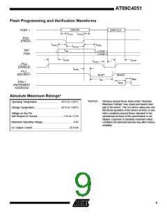 浏览型号89C4051的Datasheet PDF文件第9页
