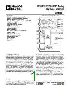 浏览型号AD9888KS-170的Datasheet PDF文件第1页