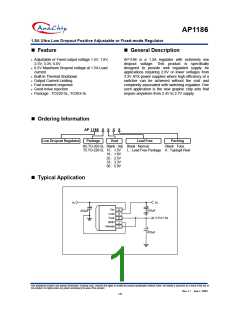 浏览型号AP1186T525的Datasheet PDF文件第1页