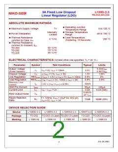 浏览型号L1085D-3.3的Datasheet PDF文件第2页