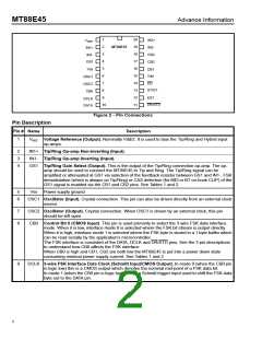 浏览型号MT88E45的Datasheet PDF文件第2页