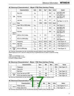 浏览型号MT88E46的Datasheet PDF文件第17页
