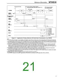 浏览型号MT88E46的Datasheet PDF文件第21页