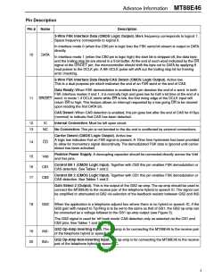 浏览型号MT88E46的Datasheet PDF文件第3页