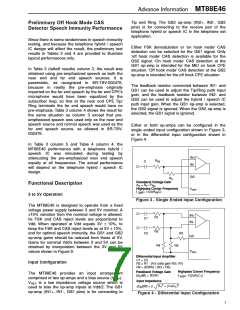 浏览型号MT88E46的Datasheet PDF文件第7页
