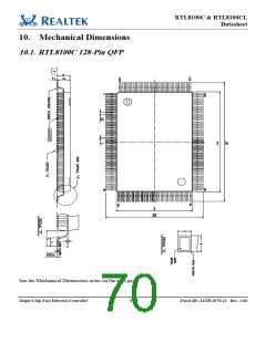浏览型号RTL8100CL-LF的Datasheet PDF文件第70页