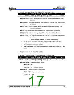 浏览型号EM78P809NP的Datasheet PDF文件第17页