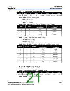 浏览型号EM78P809NP的Datasheet PDF文件第21页