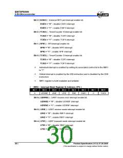 浏览型号EM78P809NP的Datasheet PDF文件第30页