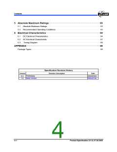 浏览型号EM78P809NP的Datasheet PDF文件第4页