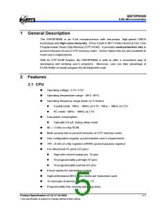 浏览型号EM78P809NP的Datasheet PDF文件第5页