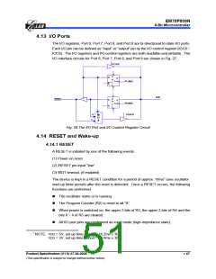 浏览型号EM78P809NP的Datasheet PDF文件第51页