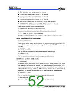 浏览型号EM78P809NP的Datasheet PDF文件第52页