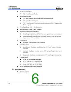 浏览型号EM78P809NM的Datasheet PDF文件第6页