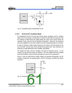 浏览型号EM78P809NP的Datasheet PDF文件第61页