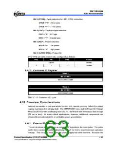 浏览型号EM78P809NP的Datasheet PDF文件第63页