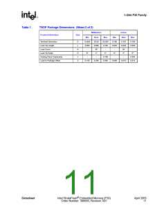 浏览型号JS28F128P30T85的Datasheet PDF文件第11页