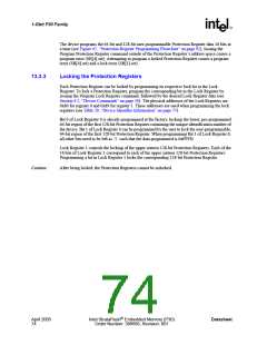 浏览型号JS28F128P30T85的Datasheet PDF文件第74页