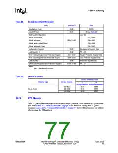 浏览型号JS28F128P30T85的Datasheet PDF文件第77页