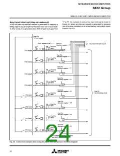 浏览型号M38226E8DFP的Datasheet PDF文件第24页