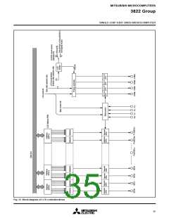 浏览型号M38226E8DFP的Datasheet PDF文件第35页