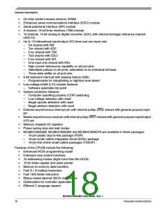 浏览型号MC908QY8的Datasheet PDF文件第18页