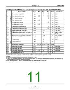 浏览型号MT88L70AE1的Datasheet PDF文件第11页