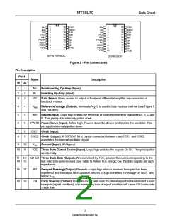 浏览型号MT88L70AE1的Datasheet PDF文件第2页