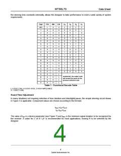 浏览型号MT88L70AE1的Datasheet PDF文件第4页
