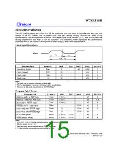 浏览型号W78E516BP-24的Datasheet PDF文件第15页