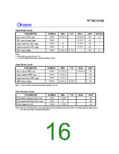 浏览型号W78E516BP-24的Datasheet PDF文件第16页