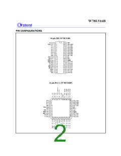 浏览型号W78E516BP-24的Datasheet PDF文件第2页