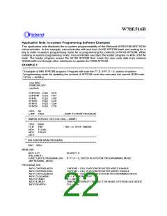 浏览型号W78E516BP-24的Datasheet PDF文件第22页