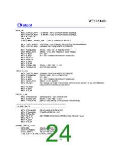 浏览型号W78E516BP-24的Datasheet PDF文件第24页