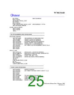 浏览型号W78E516BP-24的Datasheet PDF文件第25页