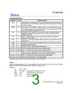 浏览型号W78E516BP-24的Datasheet PDF文件第3页
