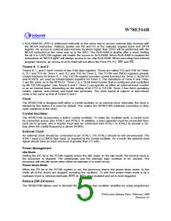 浏览型号W78E516BP-24的Datasheet PDF文件第5页
