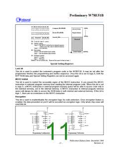 浏览型号W78E51B-40的Datasheet PDF文件第11页