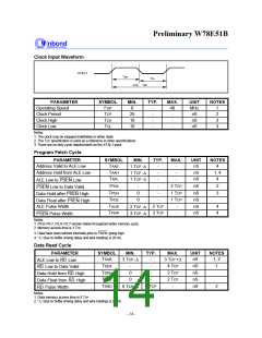 浏览型号W78E51B-40的Datasheet PDF文件第14页