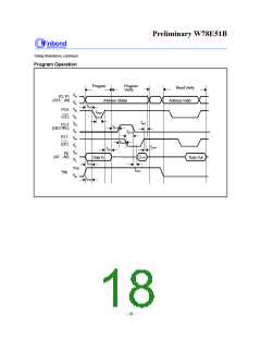 浏览型号W78E51B-40的Datasheet PDF文件第18页