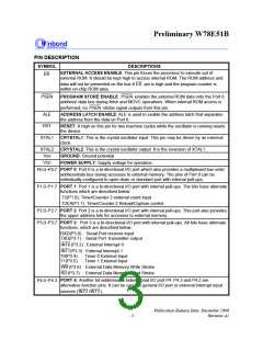 浏览型号W78E51B-40的Datasheet PDF文件第3页